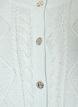 Kabelstickad cardigan med dekorativa knappar, Bl&aring;, Packshot image number 2