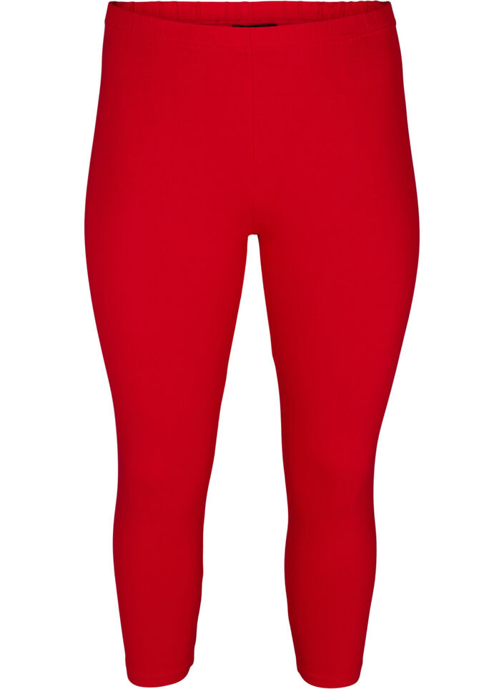Basleggings 3/4 längd, Tango Red, Packshot image number 0