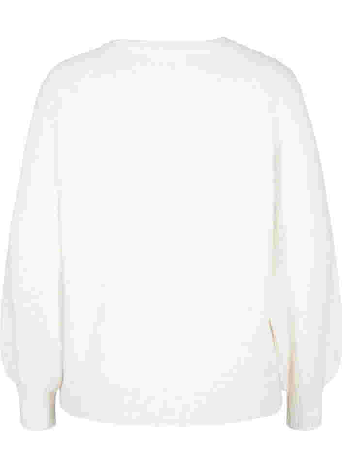 Stickad tröja med pärlor, Birch as sample, Packshot image number 1