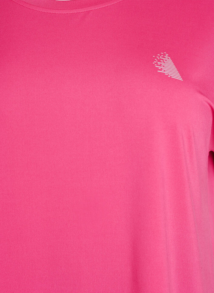Enf&auml;rgad tr&auml;nings-T-shirt, Rosa, Packshot image number 2