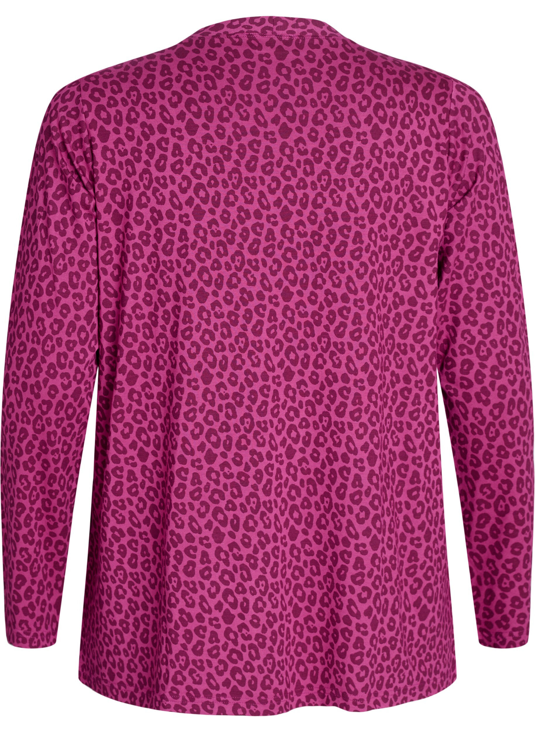 Zizzi Kort kimono i viskos, Rosa, Packshot image number 1