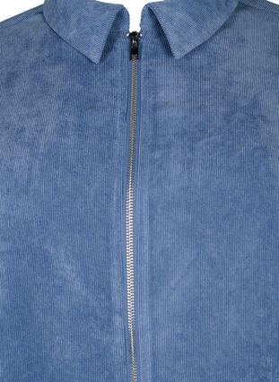 Sammetsklänning med dragkedja och 3/4-ärmar, Moonlight Blue, Packshot image number 2