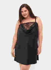 Support the breasts – Nattlinne med spets, Black, Model