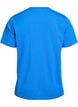Enkel t-shirt i bomull med rund halsringning, Bl&aring;, Packshot image number 1