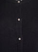 Cardigan med runda knappar, Svart, Packshot image number 2