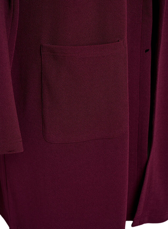 L&aring;ng kavaj med fickor, R&ouml;d, Packshot image number 3