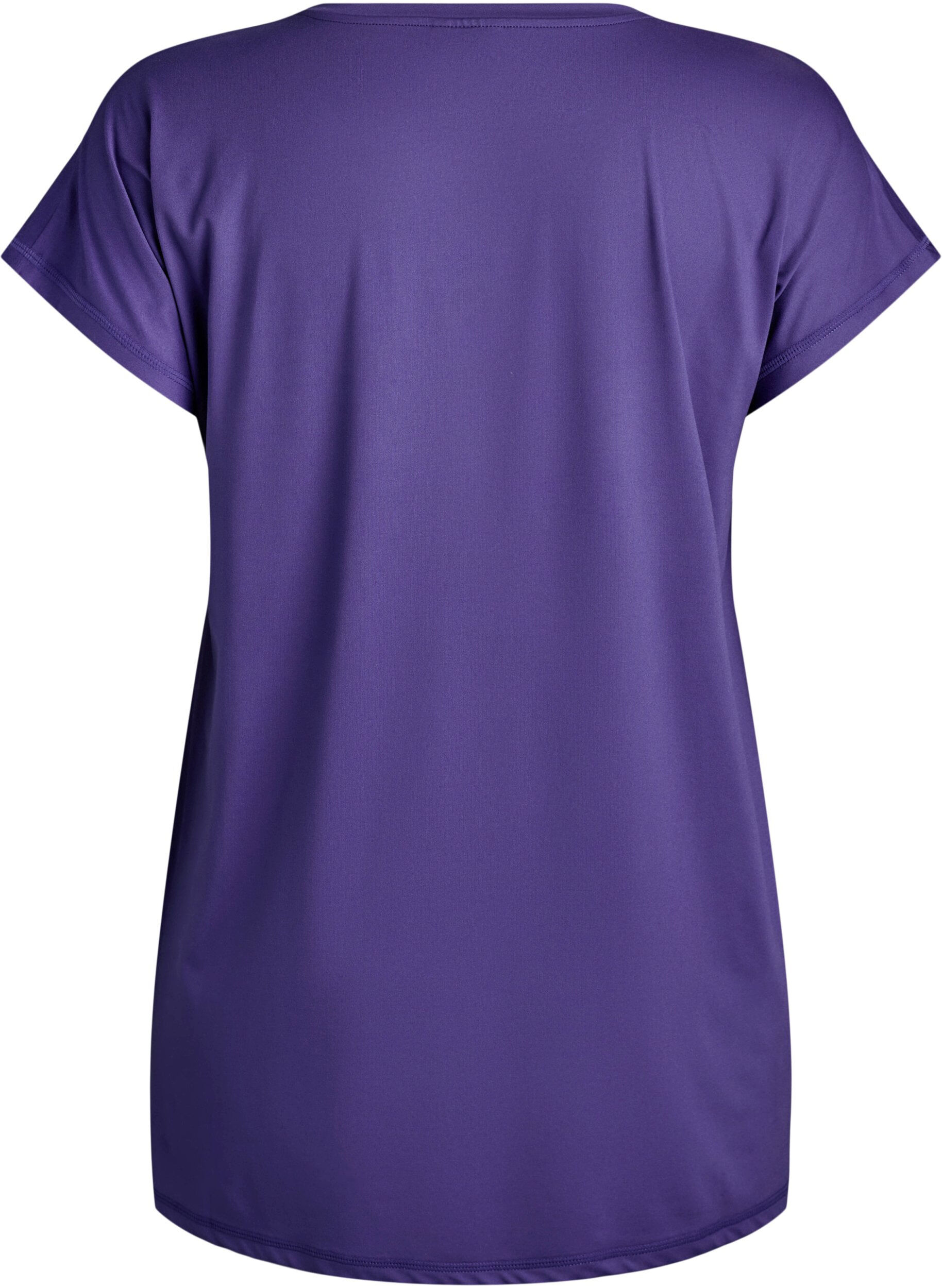 ZizziL&aring;ng tr&auml;nings-t-shirt, Lila, Packshot image number 1