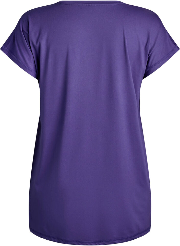 L&aring;ng tr&auml;nings-t-shirt, Lila, Packshot image number 1