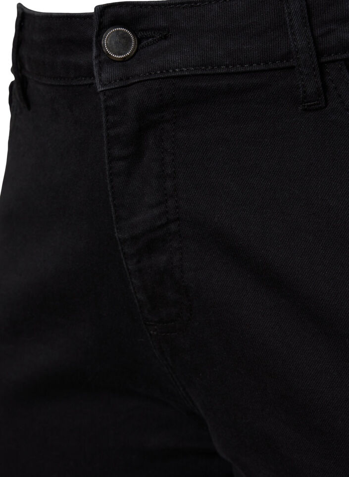 Ellen bootcut-jeans med h&ouml;g midja, Svart, Packshot image number 2