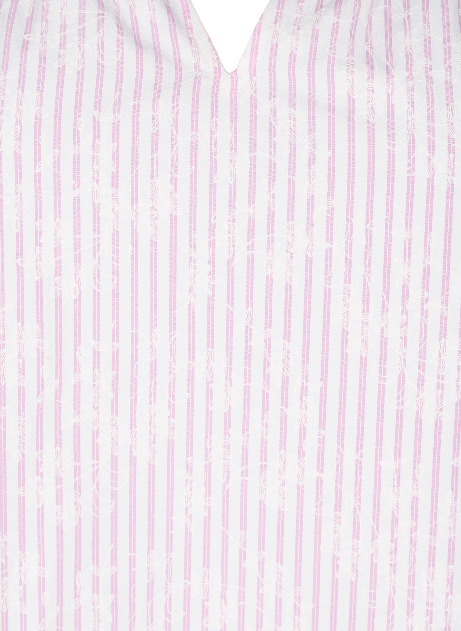 Zizzi &Auml;rml&ouml;s blus med r&auml;nder och blomm&ouml;nster, Rosa, Packshot image number 2