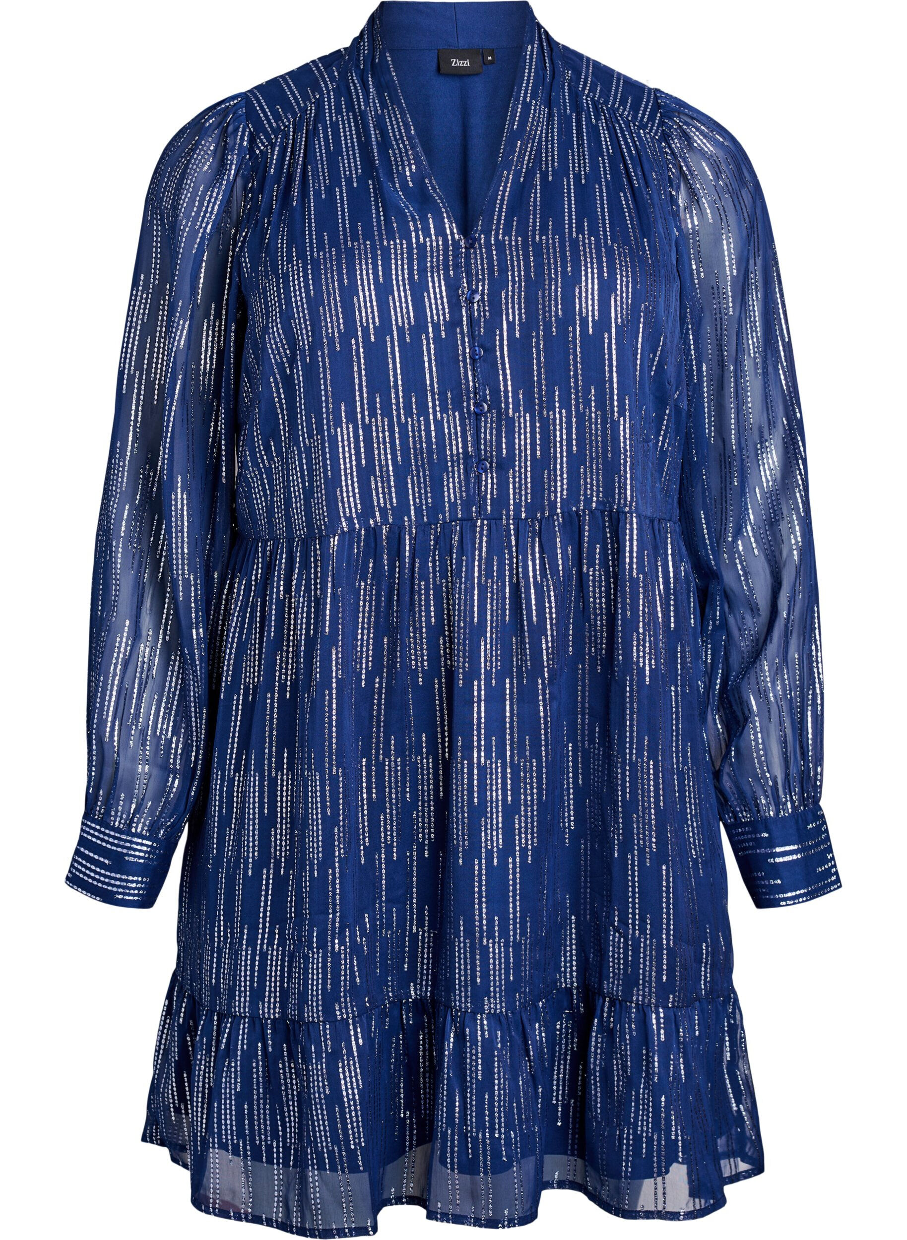 Kort festkl&auml;nning med glitterm&ouml;nster