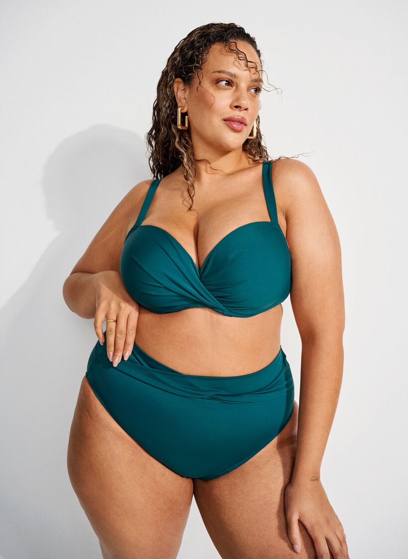 Bikinitrosa med omlottdetalj, Gr&ouml;n, Image