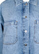 Löst sittande denimjacka med knappar, Light blue denim, Packshot image number 2