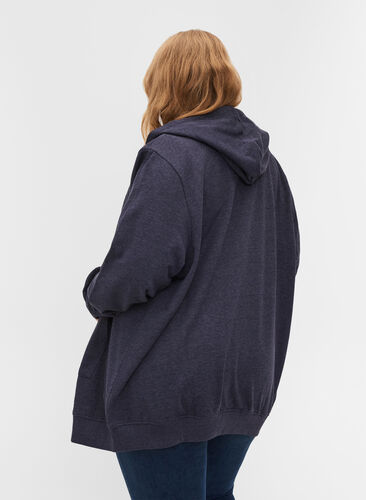 Munkjacka i sweatshirtkvalitet med huva och fickor, Night Sky Mel, Model image number 1