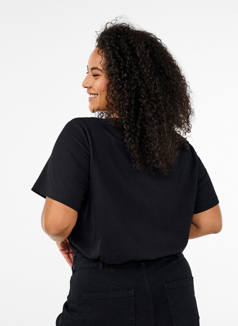 FLASH - T-shirt med tryck, Svart, Model image number 2