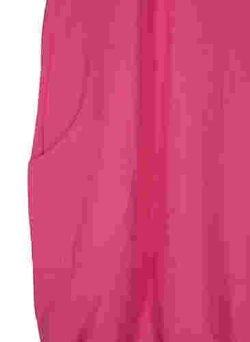 Kortärmad klänning i bomull, Beetroot Purple, Packshot image number 3