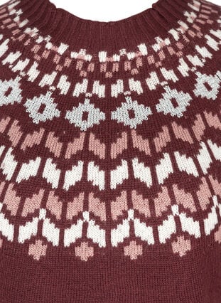 Stickad tröja av ullmix med mönster, Port Royal Comb, Packshot image number 2
