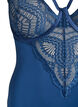 Body i spets med bygel och banddetaljer, Bl&aring;, Packshot image number 2