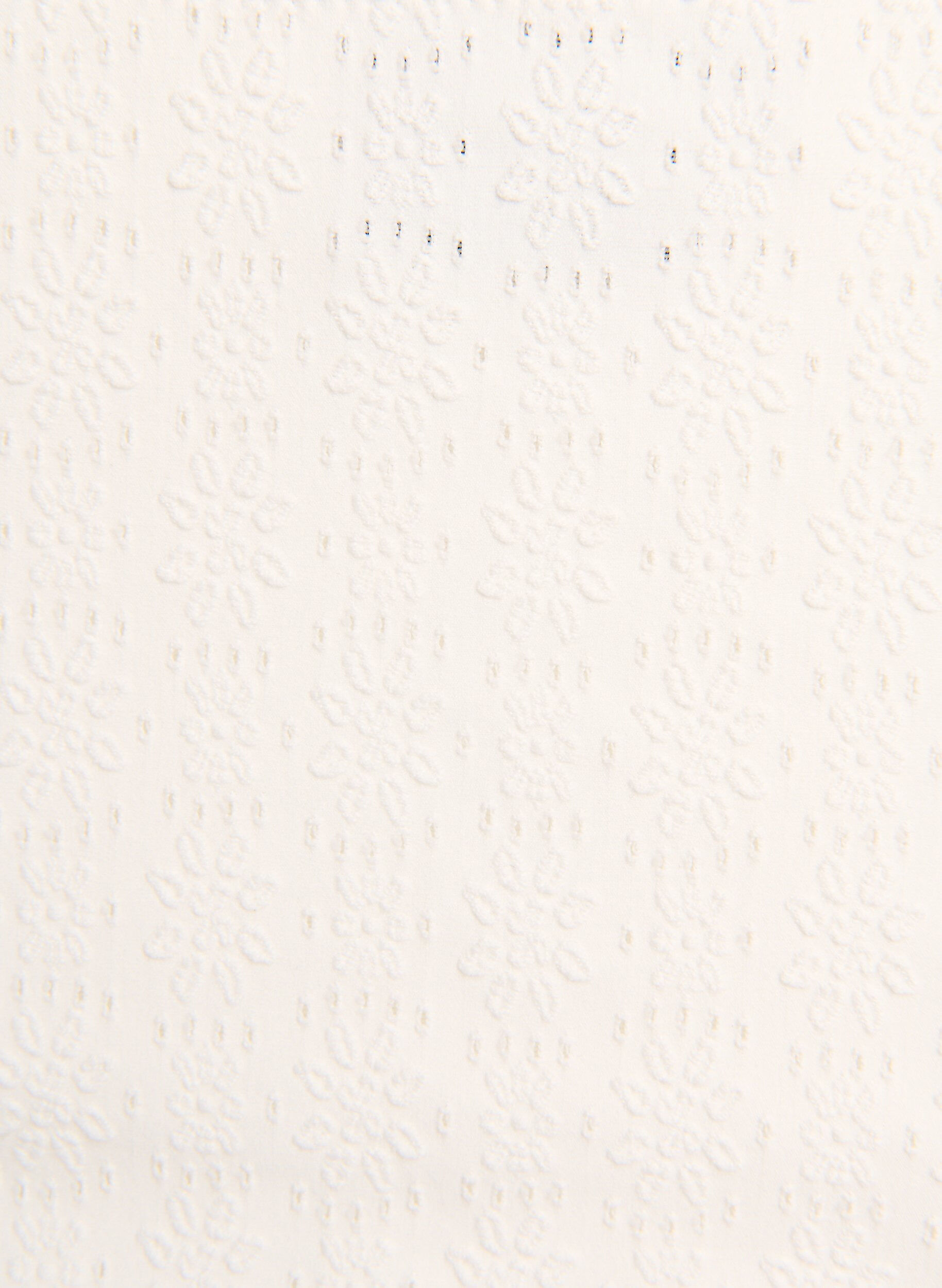 Zizzi Bikinitrosa med strukturm&ouml;nster och normal midja, Vit, Packshot image number 2