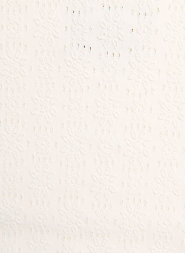 Bikinitrosa med strukturm&ouml;nster och normal midja, Vit, Packshot image number 2