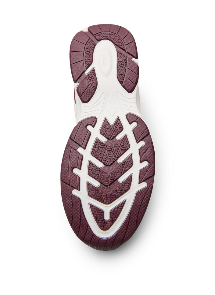 Sportiga sneakers med mesh, R&ouml;d, Packshot image number 4