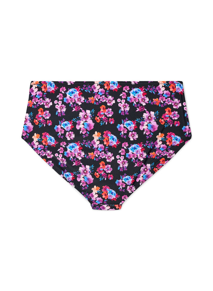 Bikinitrosa med h&ouml;g midja och m&ouml;nster, Lila, Packshot image number 1