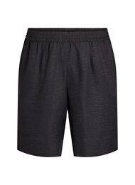 Shorts med fickor och h&ouml;g midja, Svart
