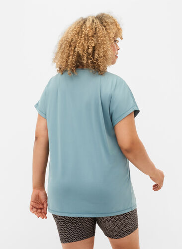 Kortärmad t-shirt för träning, Smoke Blue, Model image number 1