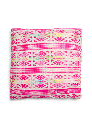 Kuddfodral med broderat mönster, Pink Comb, Packshot image number 0