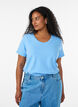 Enf&auml;rgad t-shirt i bomull, Bl&aring;, Model image number 0