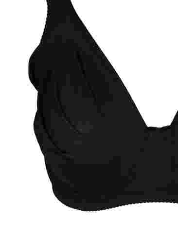 Enfärgad bygel-bh, Black, Packshot image number 2