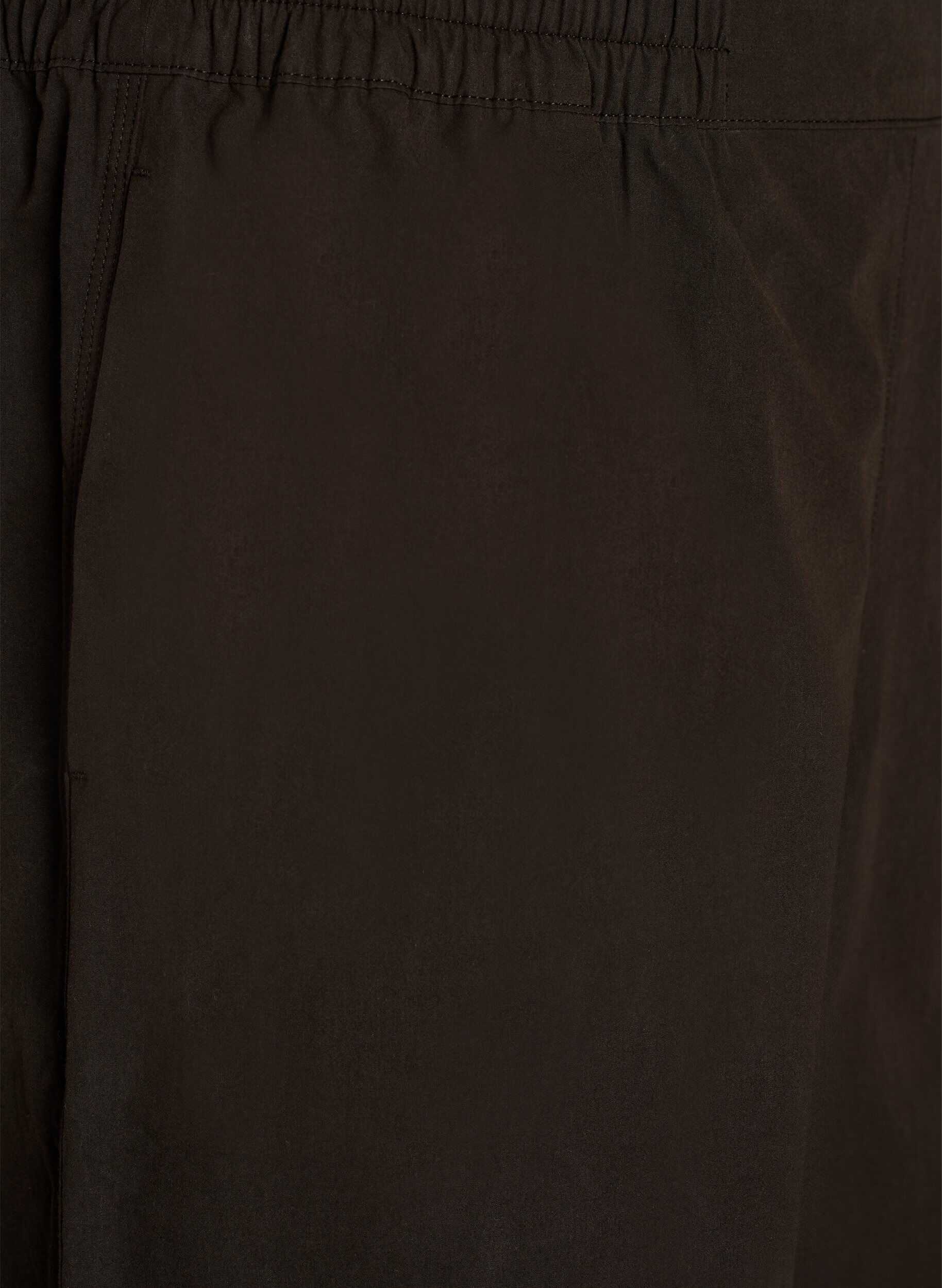 Zizzi Ballongbyxor i bomull med h&ouml;g midja, Brun, Packshot image number 2