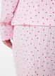 Pyjamabyxor i ekologisk bomull med h&aring;lbrodyr, Rosa, Model image number 4