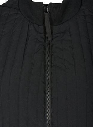 Kort väst med hög krage och fickor, Black, Packshot image number 2