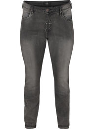 Slim fit Emily jeans med normalh&ouml;g midja, Gr&aring;
