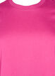 Enkel t-shirt i bomull med rund halsringning, Rosa, Packshot image number 2