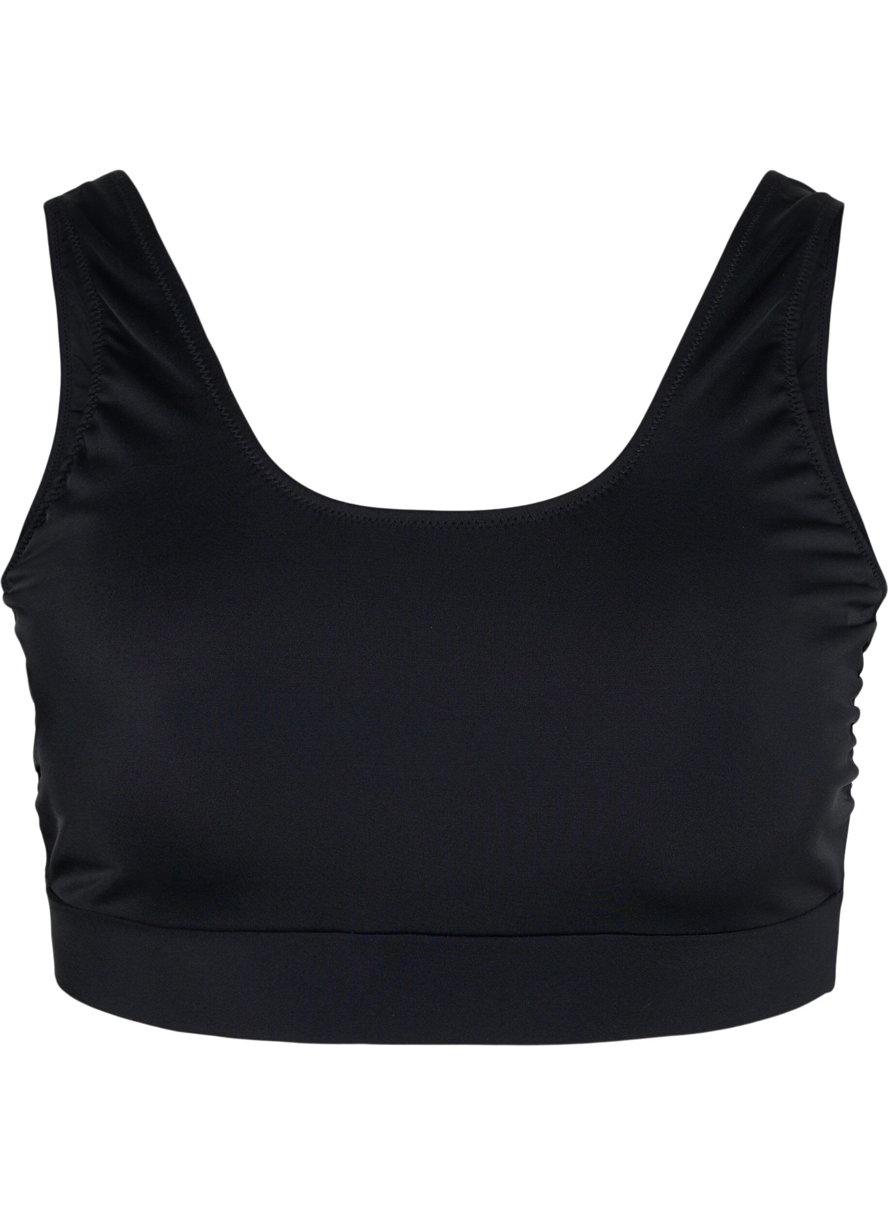 Zizzi Bikinitop med rund halsringning , Black, Packshot image number 0