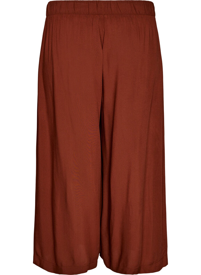 Culottes i viskos med h&ouml;g midja och vida ben, R&ouml;d, Packshot image number 1