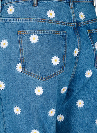 Gemma-jeans med hög midja och prästkragar, L.B. Flower, Packshot image number 3