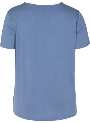T-shirt med rund halsringning, Bijou Blue, Packshot image number 1