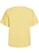 T-shirt i ekologisk bomull med ett litet motiv framtill, Gul, Packshot image number 1
