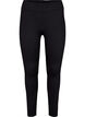 Ribbade leggings med stretch, Black, Packshot image number 0