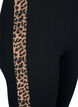 Leggings i viskos med leopardmönstrade ränder, Black W. Leo, Packshot image number 2