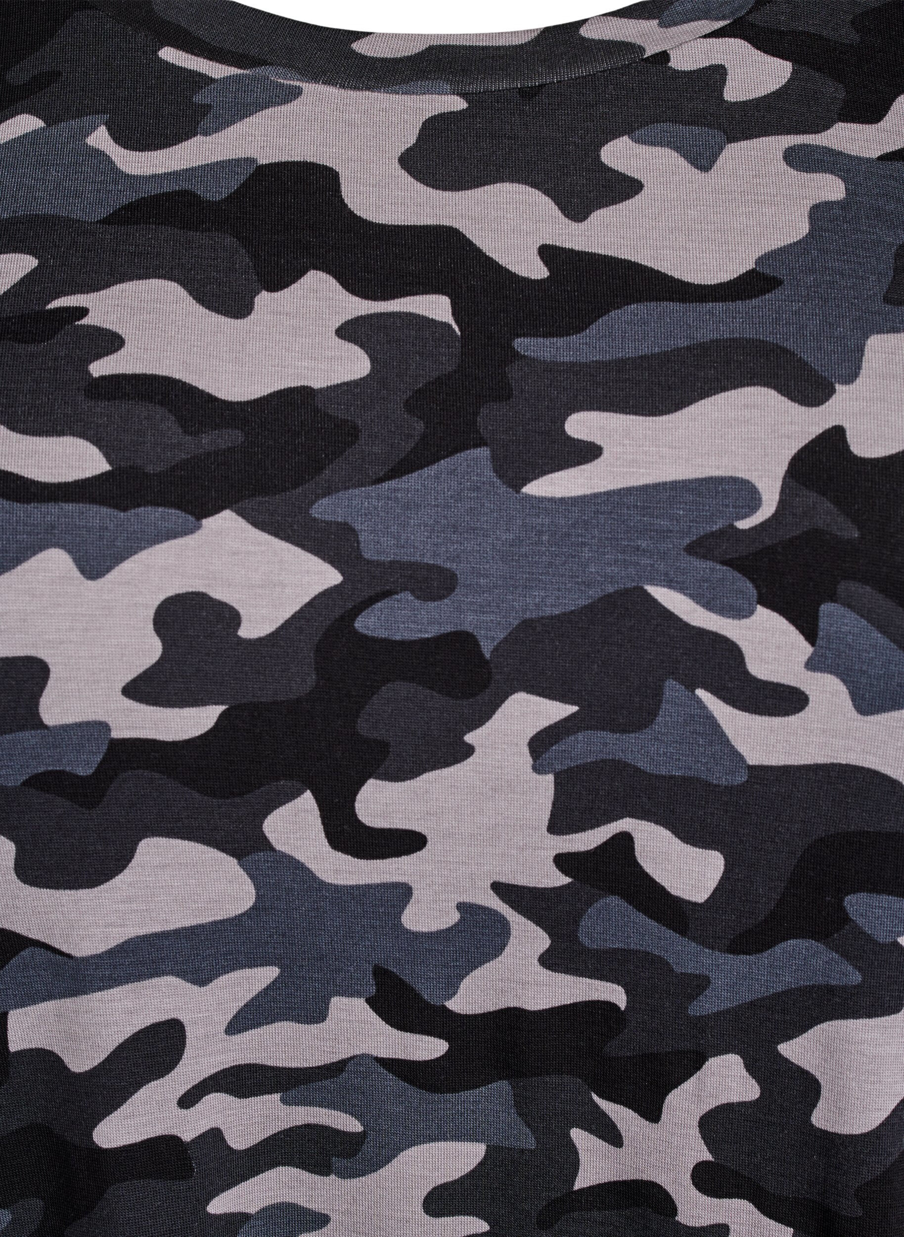 ZizziT-shirt med TENCEL&trade; Lyocell och kamouflagem&ouml;nster, , Packshot image number 2