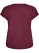 Kort&auml;rmad t-shirt i bomullsmix, R&ouml;d, Packshot image number 1