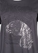 T-shirt i bomull med tryck, Asphalt w. Tiger, Packshot image number 2
