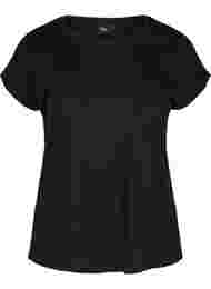 T-shirt i bomullsmix, Black