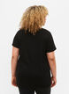  T-shirt till träning med print, Black w. Disciplined, Model image number 1