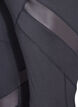 Cropped tr&auml;ningstights med mesh, Black, Packshot image number 3