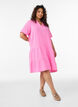 Kort a-linjeformad kl&auml;nning i bomullsmuslin, Rosa, Model image number 1